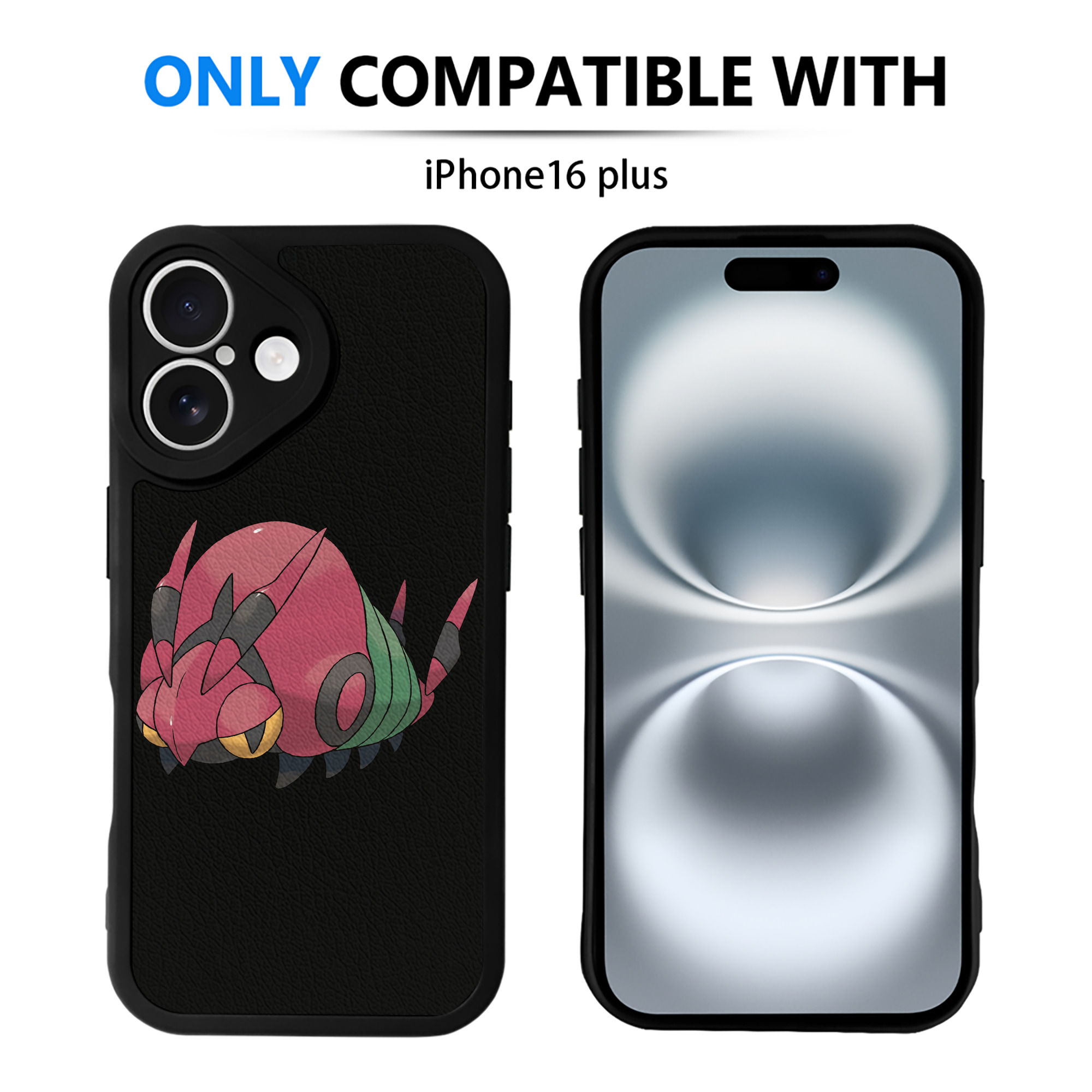 （画像用） ポケットモンスター Pokémon 【iPhone 16シリーズ対応】シリコンスマホケース（レザー調） 材質：シリコン